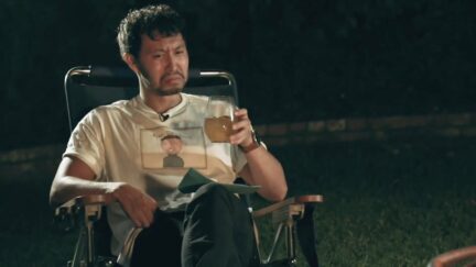 Ryan Bergara making a face at his dream in 