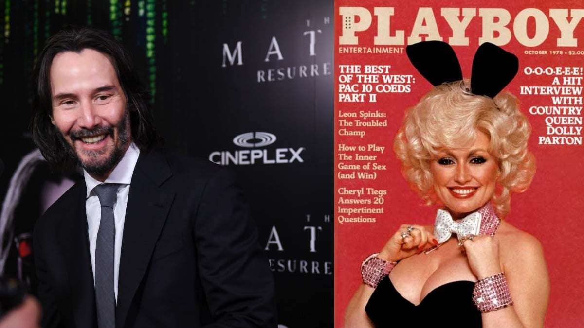Keanu Reeves and Dolly Parton