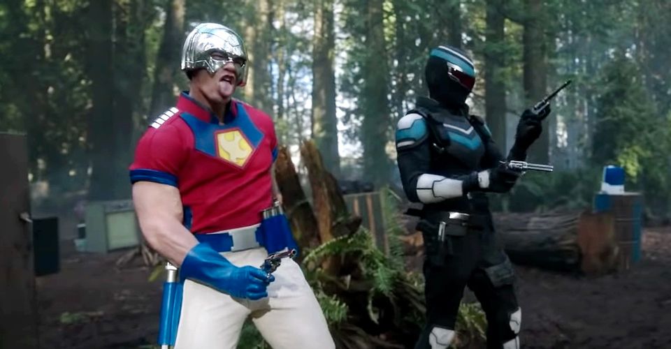 Peacemaker (John Cena) and Vigilante (Freddie Stroma) in 'Peacemaker'