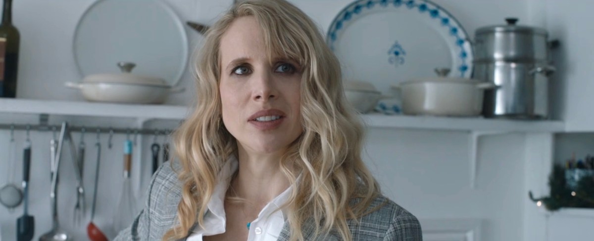Lucy Punch looking shocked in Silent Night. 