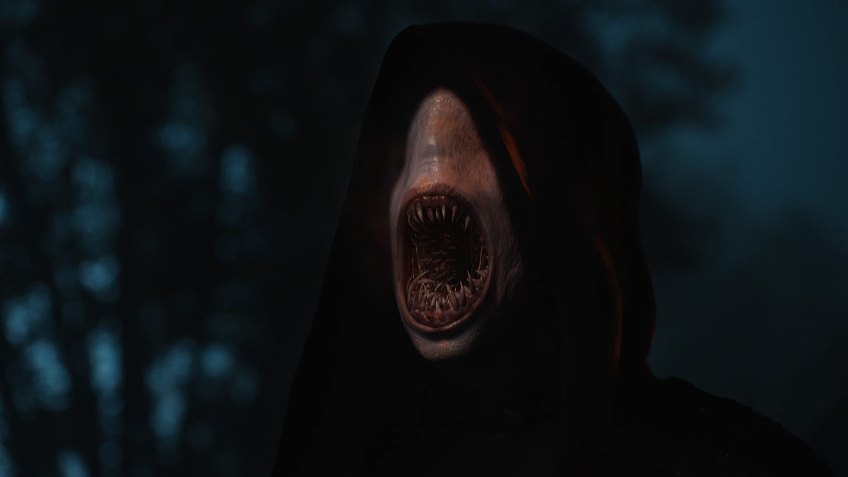 Still of a monster from Amazon's wheel of time.