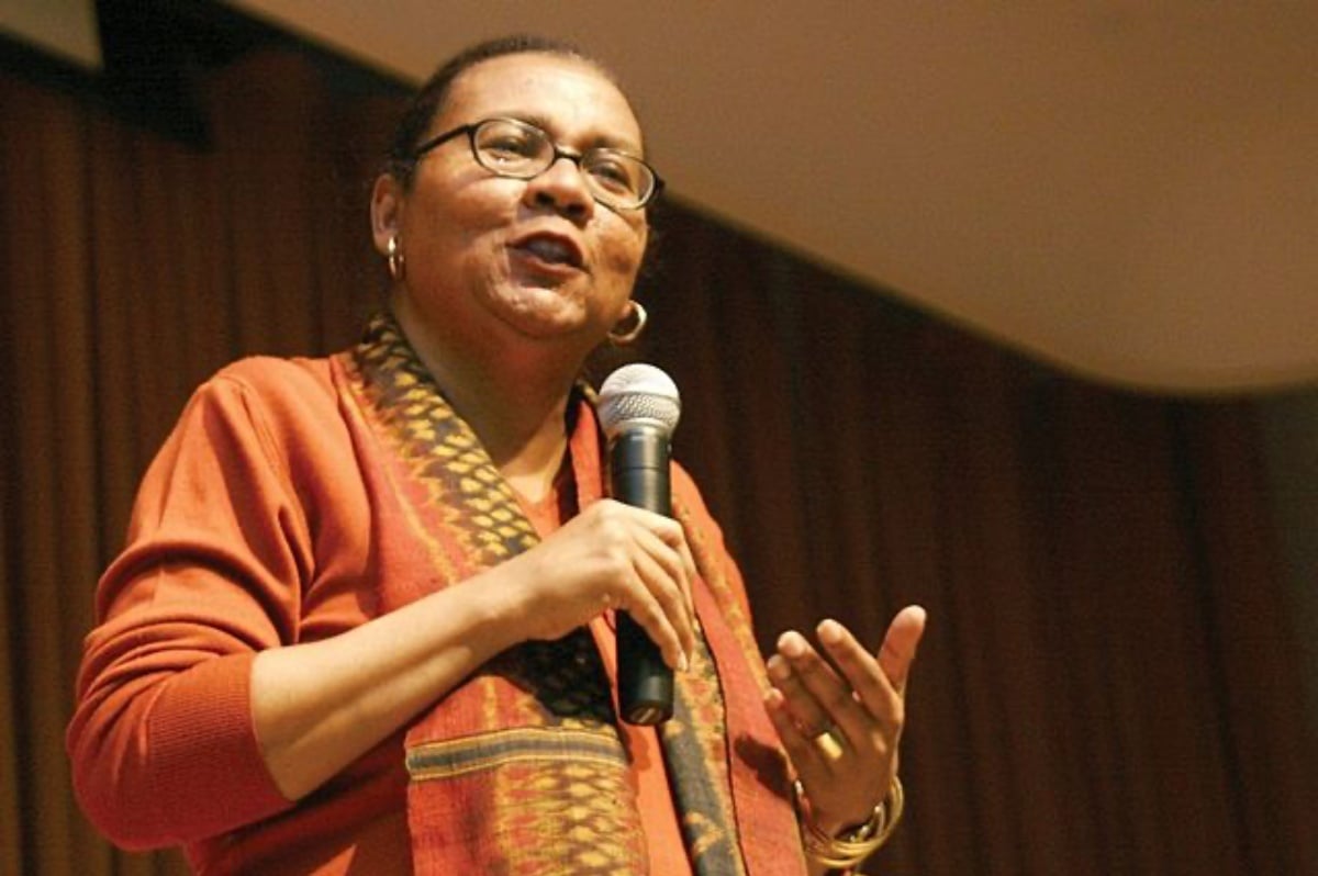 bell hooks speaking at an event