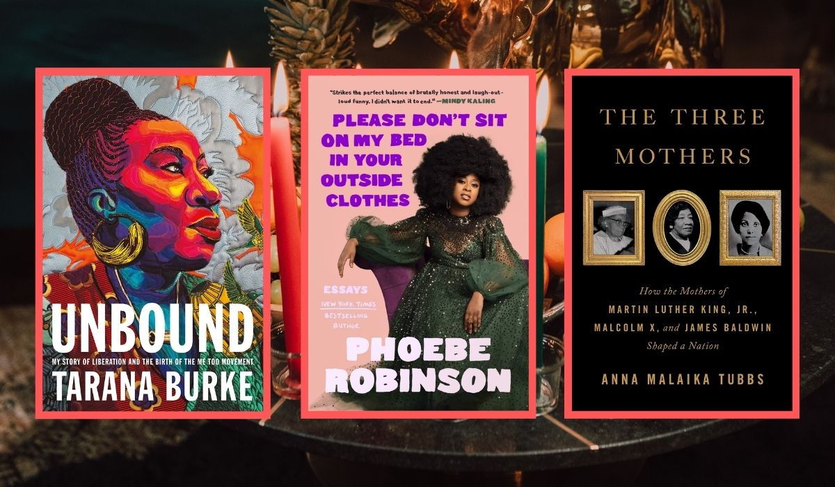 Three highlighted books for Kwanzaa. (Image: Flatiron Books: An Oprah Book, Flatiron Books: An Oprah Book, Flatiron Books, and RODNAE on Pexels.)