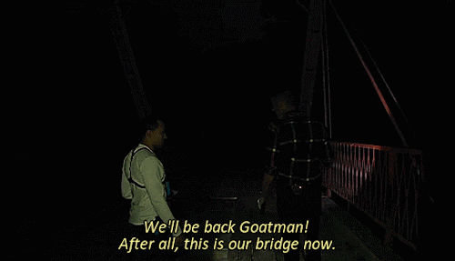 shane mocking the goatman