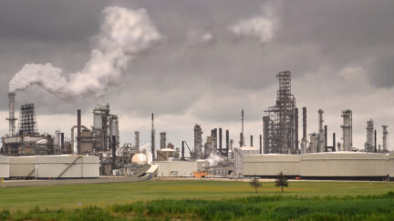 ExxonMobil operation near Chicago, IL, summer of 2014. (Image: Richard Hurd.) No Changes were made to CC3.0 image.