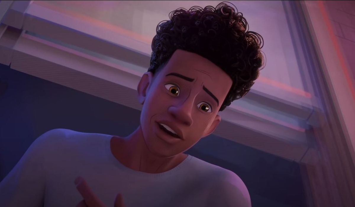 Miles Morales in Spider-Man: Across The Spider-Verse trailer. 