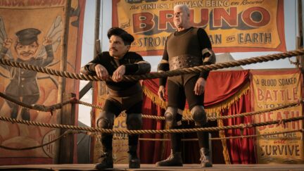 Ron Perlman in Nightmare Alley looking imposing