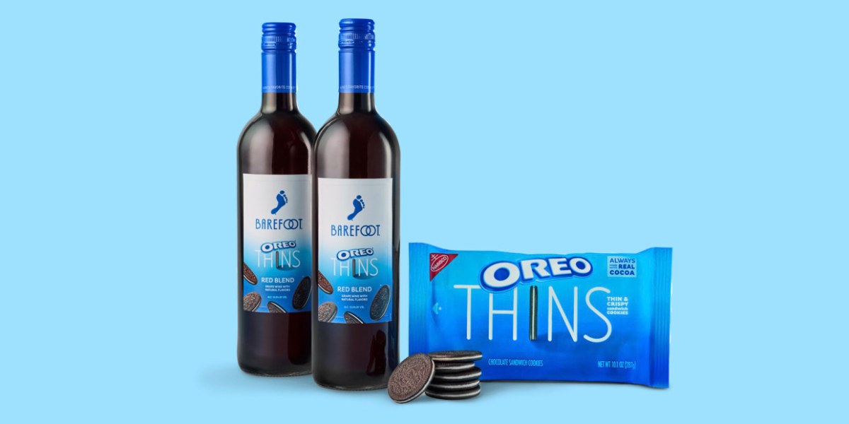 barefoot wine debuts its collaboration with Oreo Thins