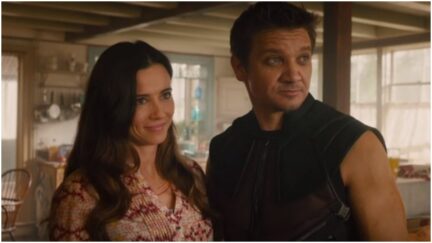 Linda Cardellini and Jeremy Renner in 'Avengers: Age of Ultron'