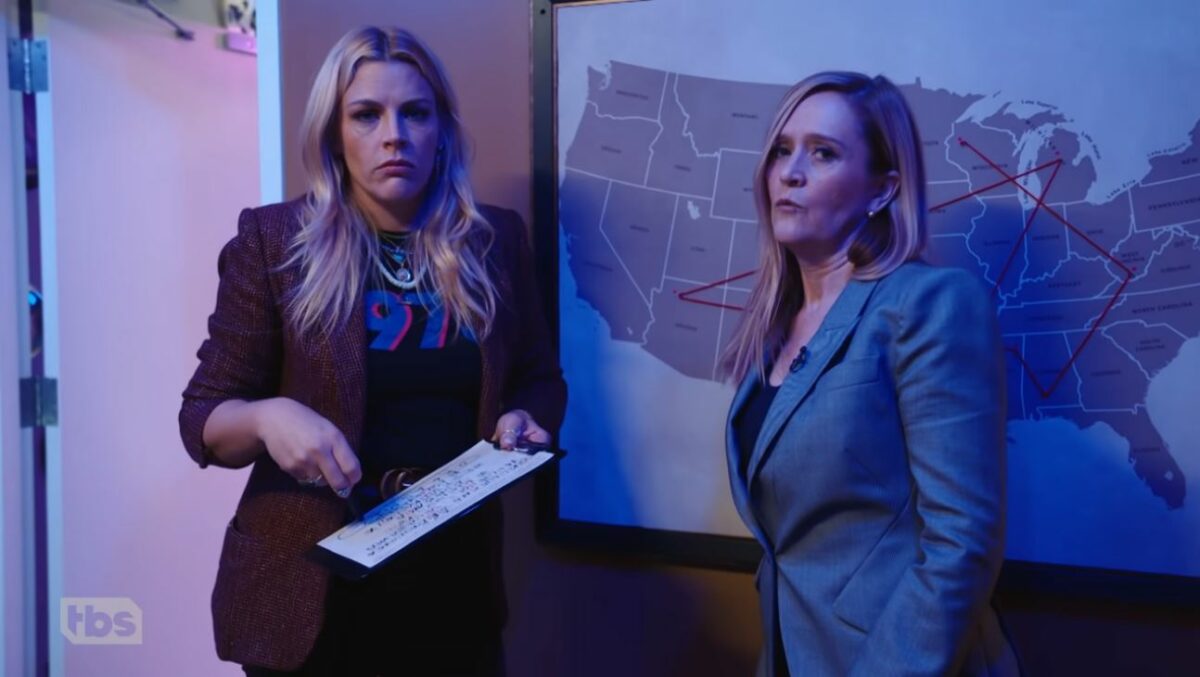 Busy Philipps and Samantha Bee on 'Full Frontal with Samantha Bee'