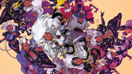 S.W.O.R.D #8 Variant by artist Russell Dauterman showing different versions of Storm through the ages. (Image: Marvel Comics.)