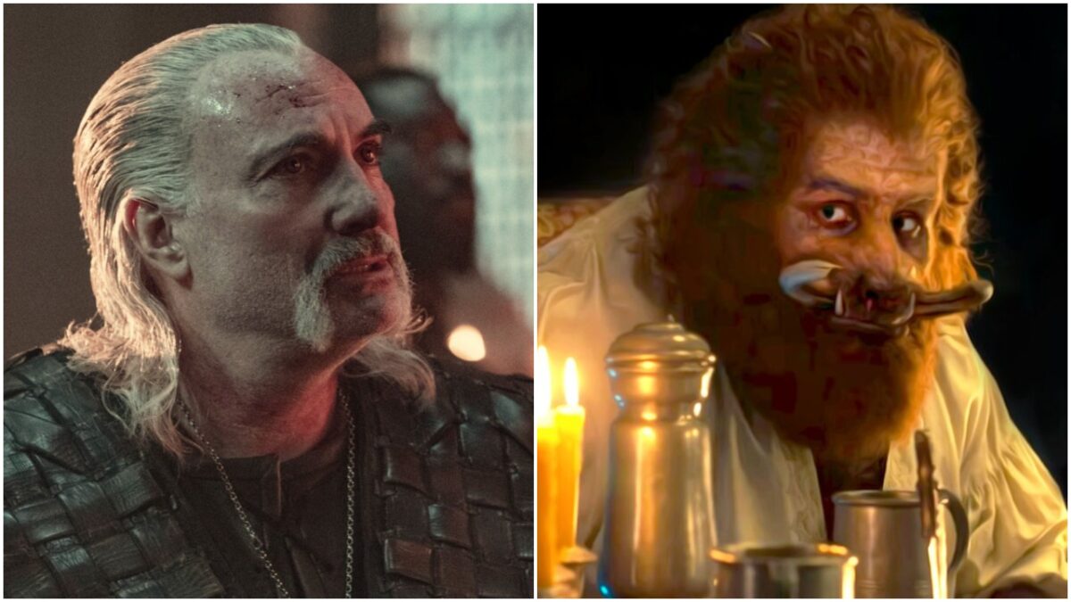 Vesemir and Nivellen in The Witcher season 2