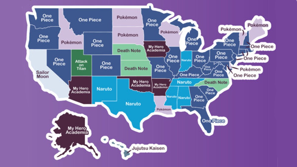 Anime Searched by State