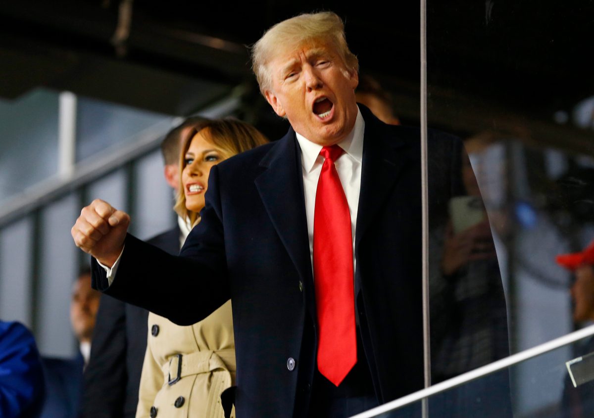 Donald trump yelling