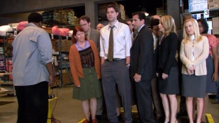 The Office cast on a scale