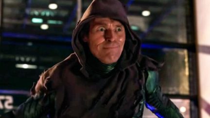 Willem Dafoe in a hoodie as Norman Osborn in No Way Home