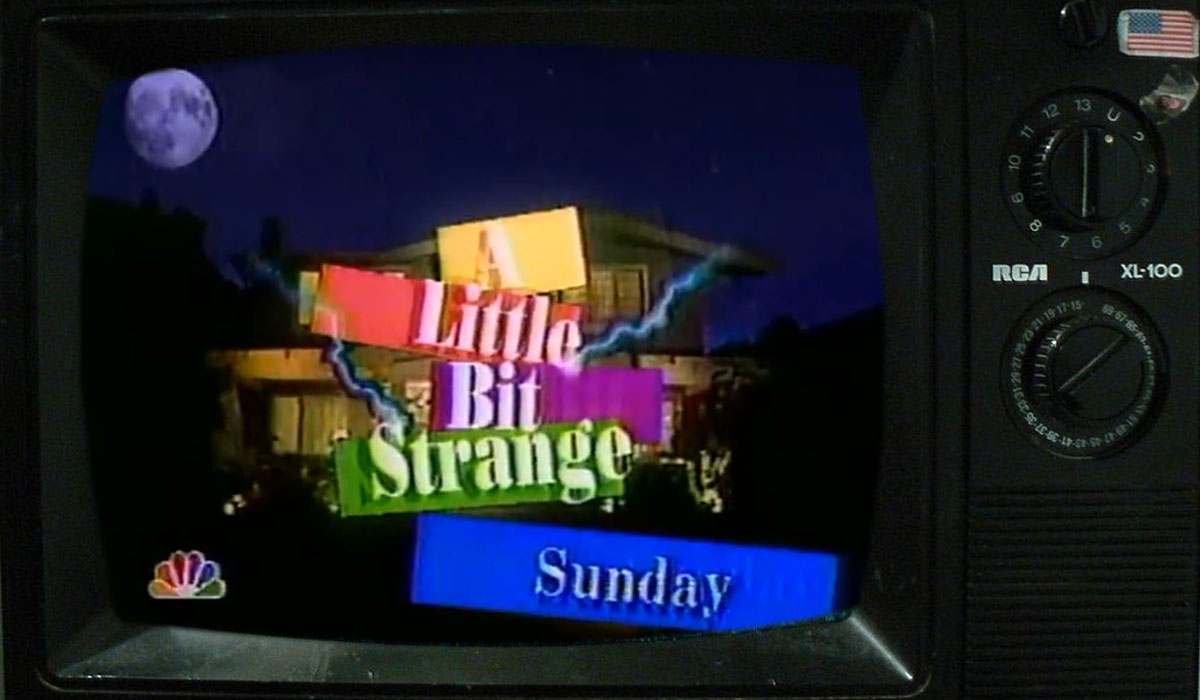 "A Little Bit Strange" commercial on a late '80s tv. (Image: NBC and Bmuscotty88.)