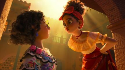 Dolores and Mirabel from Encanto. (Image: Disney+.)
