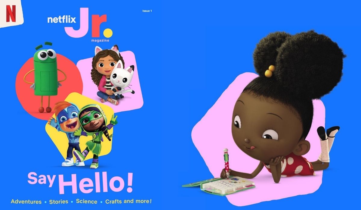 Netflix Jr. Issue 1 next to Ada Twist drawing. (Image: Netflix.)