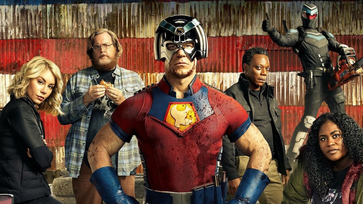 John Cena and the cast of Peacemaker