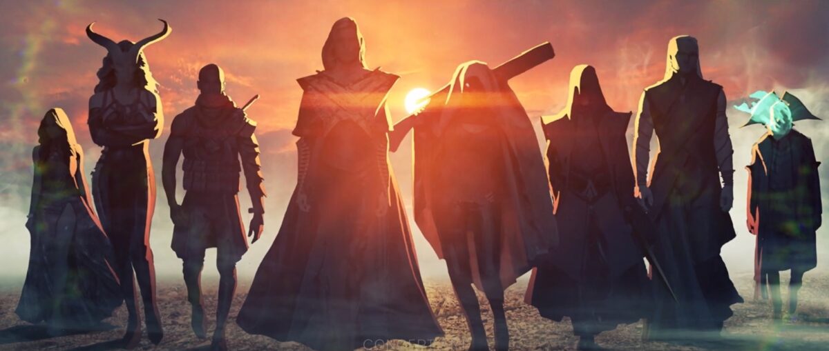 Concept art for Dragon Age 4 companions, as done by Matt Rhodes.