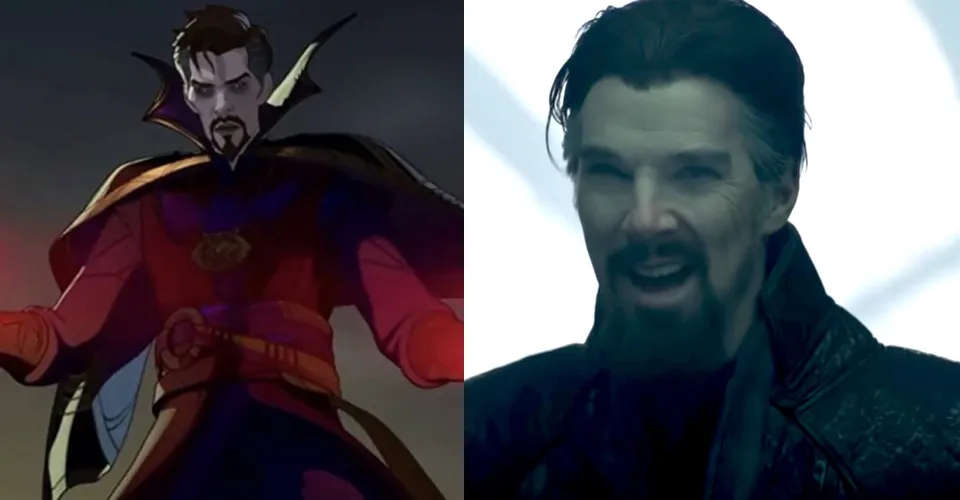 Evil Doctor Strange in What If...? and the Multiverse of Madness trailer.