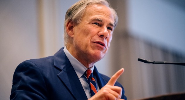 Texas Governor Greg Abbott speaks during the Houston Region Business Coalition's monthly meeting on October 27, 2021 in Houston, Texas.