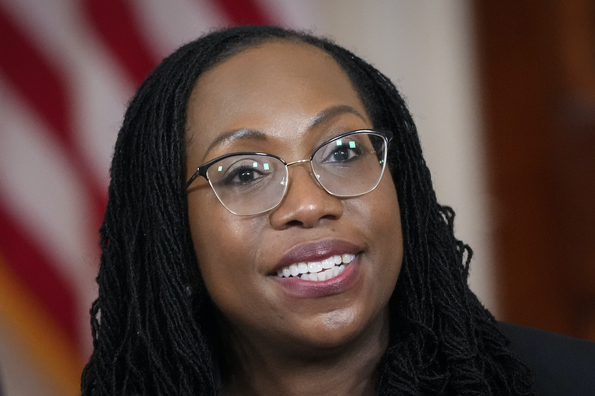 Ketanji Brown Jackson smiles