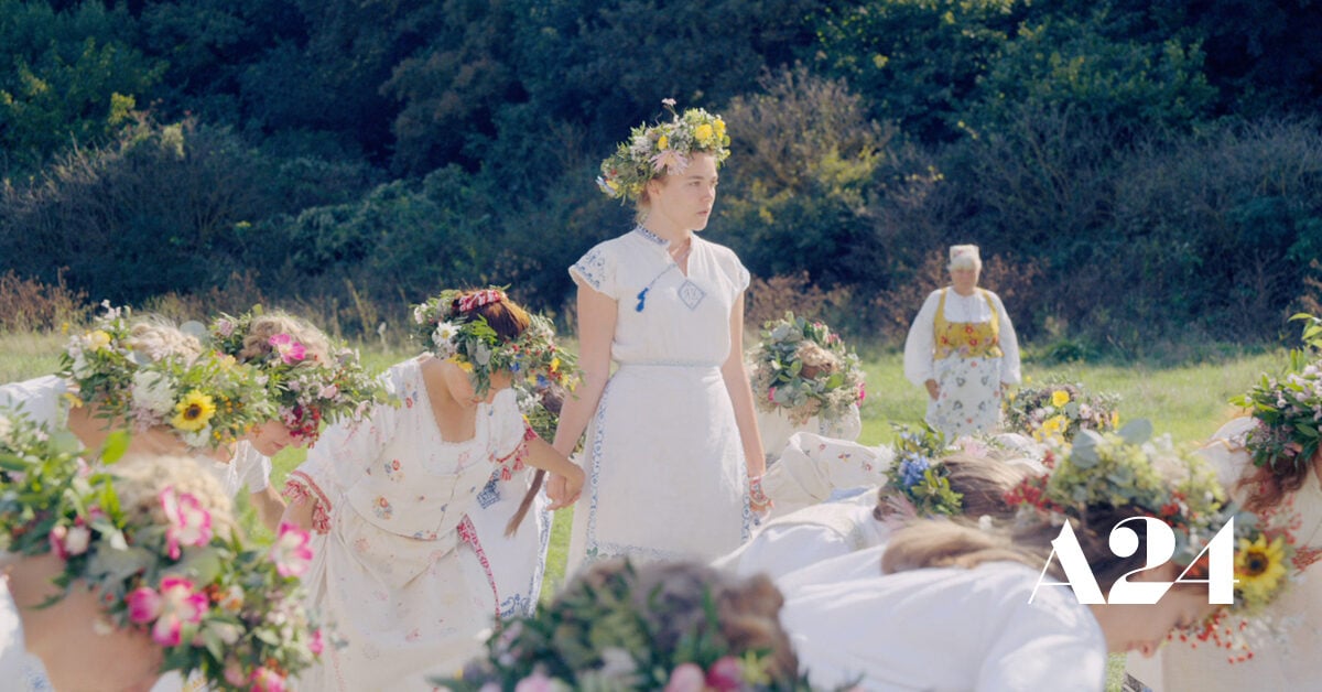 Dani feels conflicted as she begins to bond with the cult in Midsommar.