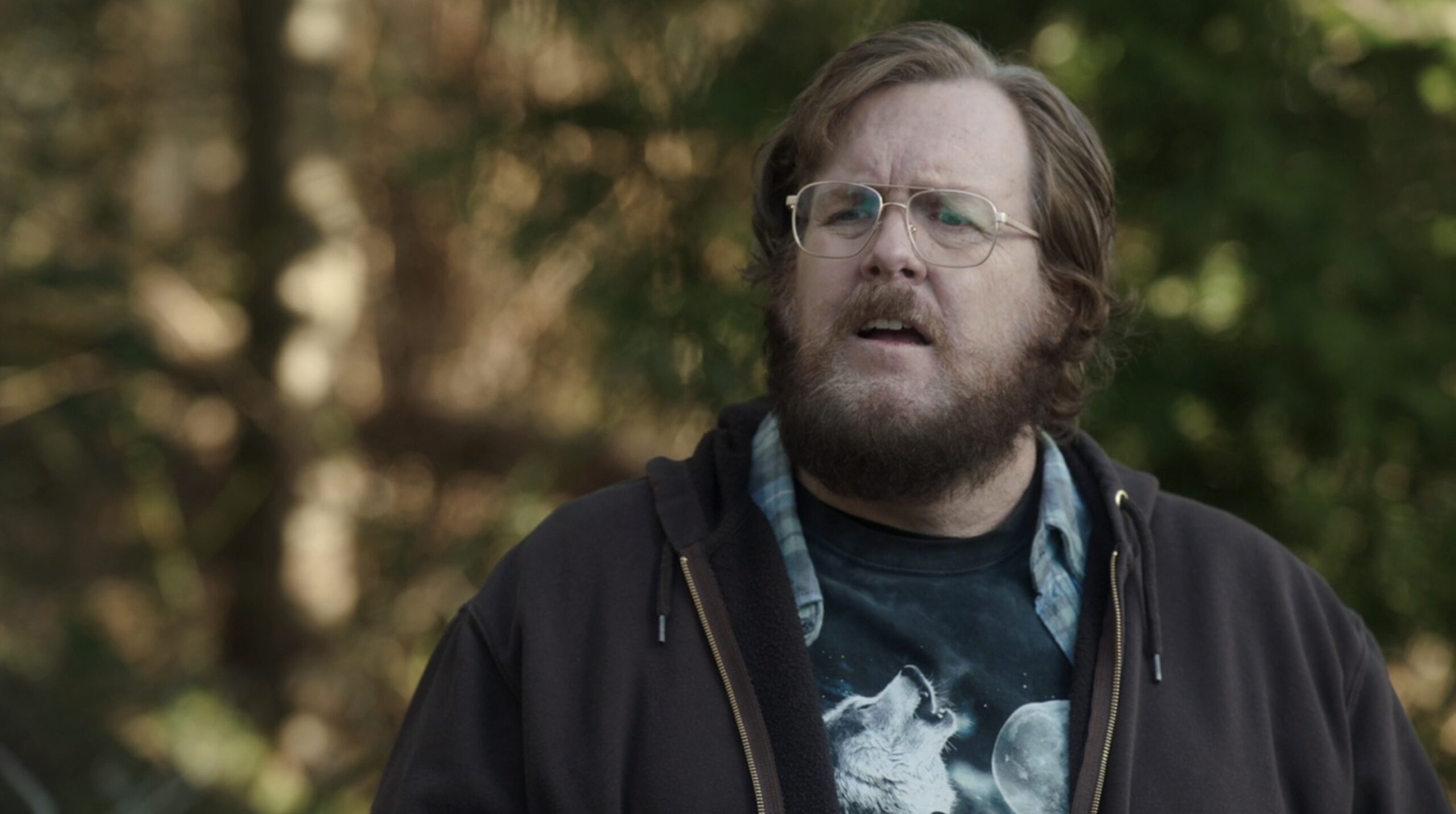 Steve Agee lookin confused as John Economos in Peacemaker