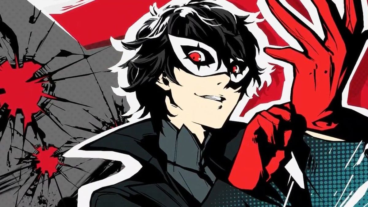 Loading screen image of Joker from Persona 5.