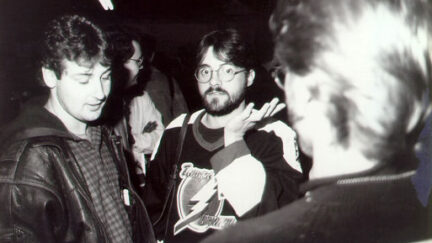 Walt Flanagan, Kevin Smith, and the back of Scott Mosier's head