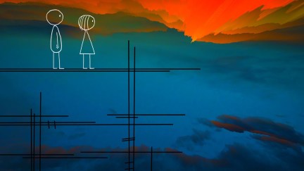Adult clone of Emily in Don Hertzfeld's sci-fi indie animated film, World of Tomorrow, where she and a lover overlook a sunset.