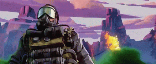 Caustic shooting in Apex Legends. (Gif: Respawn Entertainment on Tenor.)