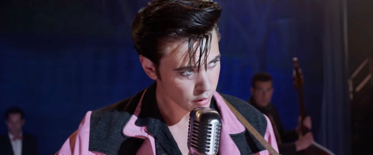 Elvis with hair in his face in Elvis