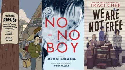 Three books about Japanese Internment. (Image: Chin Music, University of Washington Press, and Clarion Books.)