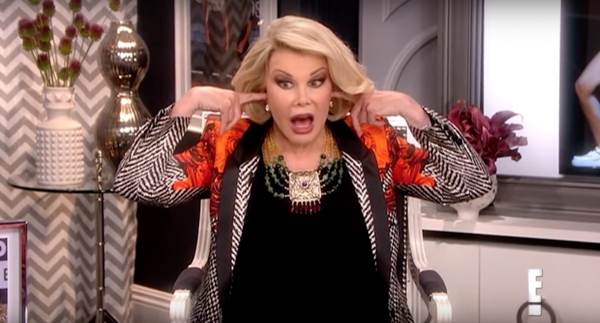 Joan Rivers on Fashion Police.