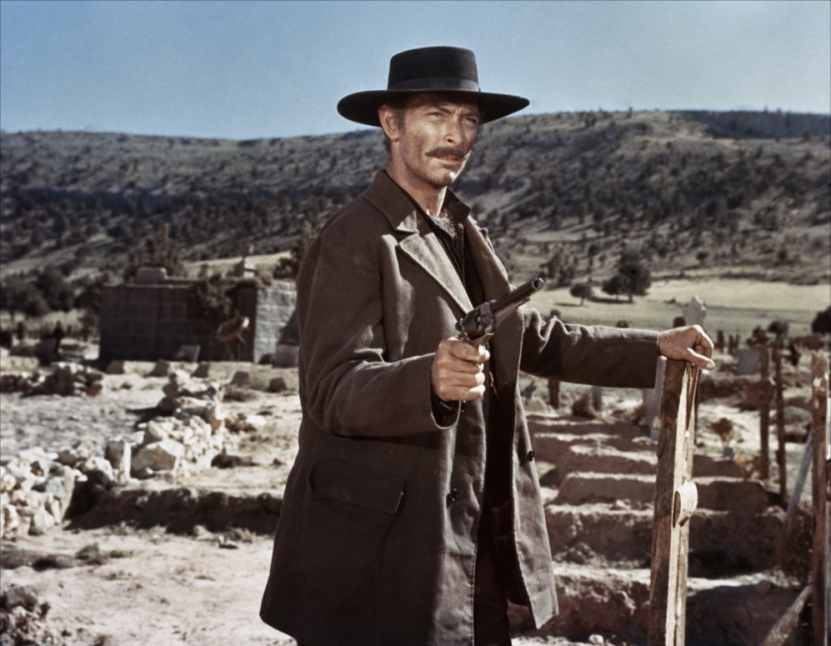 Lee Van Cleef as Angel Eyes in The Good, The Bad, and The Ugly.