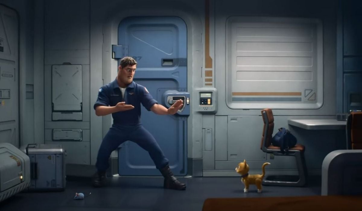 Buzz Lightyear not trusting a robo cat. (Image: screencap from Pixar Trailer.) https://youtu.be/BwZs3H_UN3k
