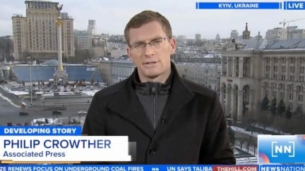 AP reporter Philip Crowther speaks live on air from Kyiv