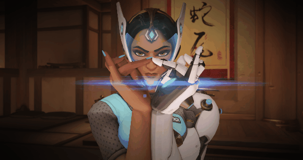 Symmetra Play of the Game animation in Overwatch. (Image: Blizzard.)