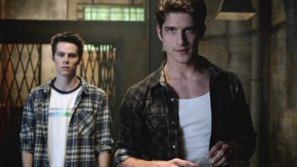 Tyler Posey and Dylan O'Brien in Teen Wolf (2011)