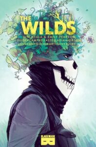 The Wilds vol 1 person with a bandana and flowers growing outside of their head. (Image: Black Mask Comics)
