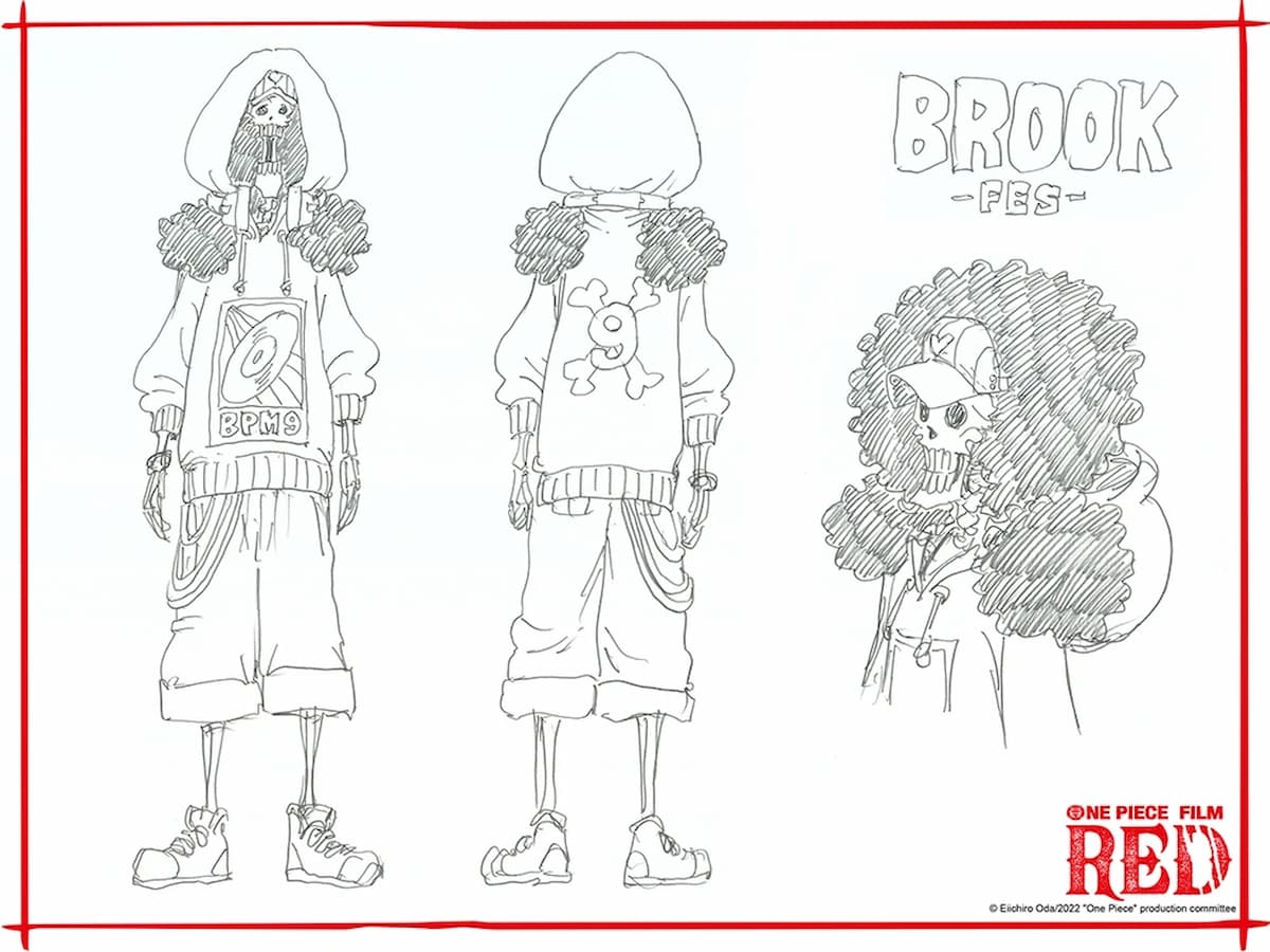 Artwork for Brook's fes costume in One Piece: Red