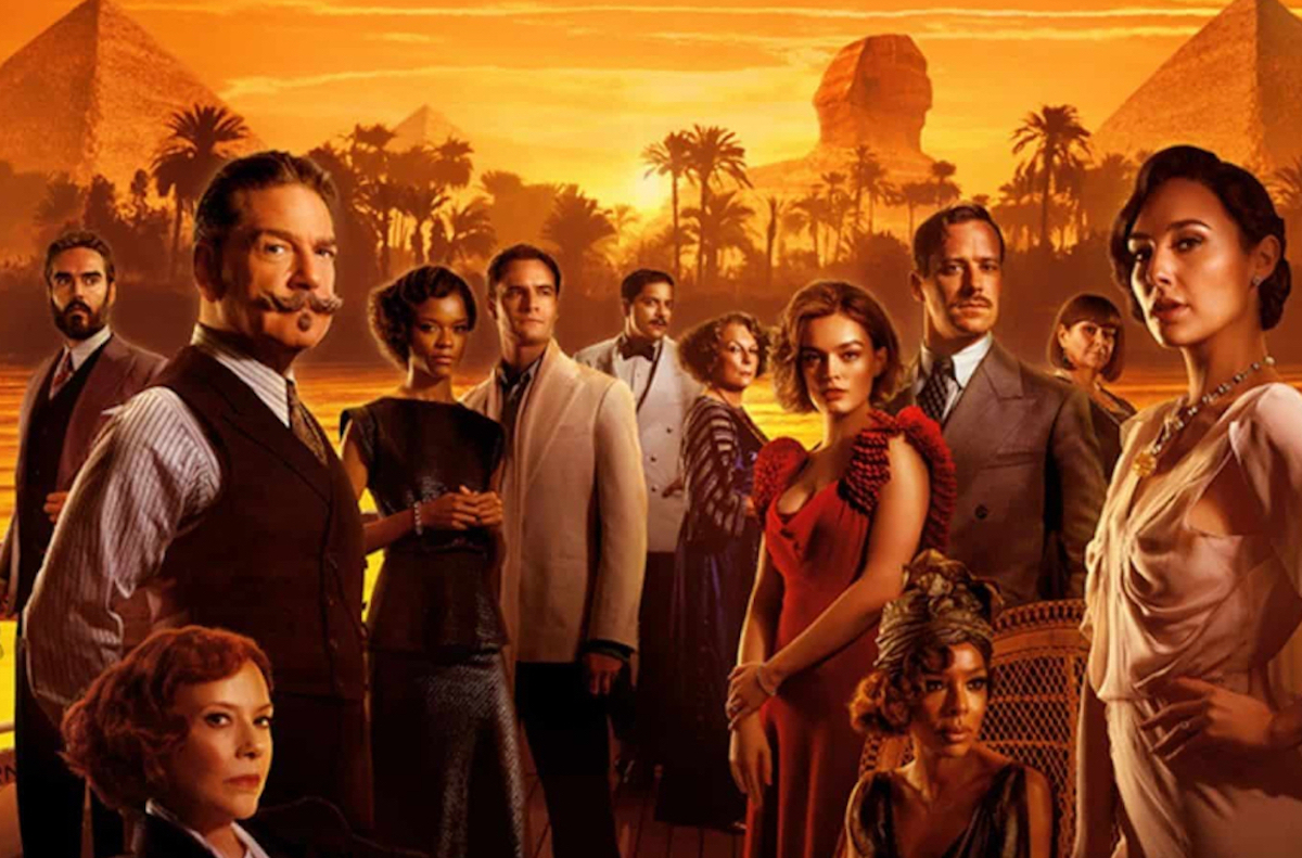 The cast of Death on the Nile in a promo photo 