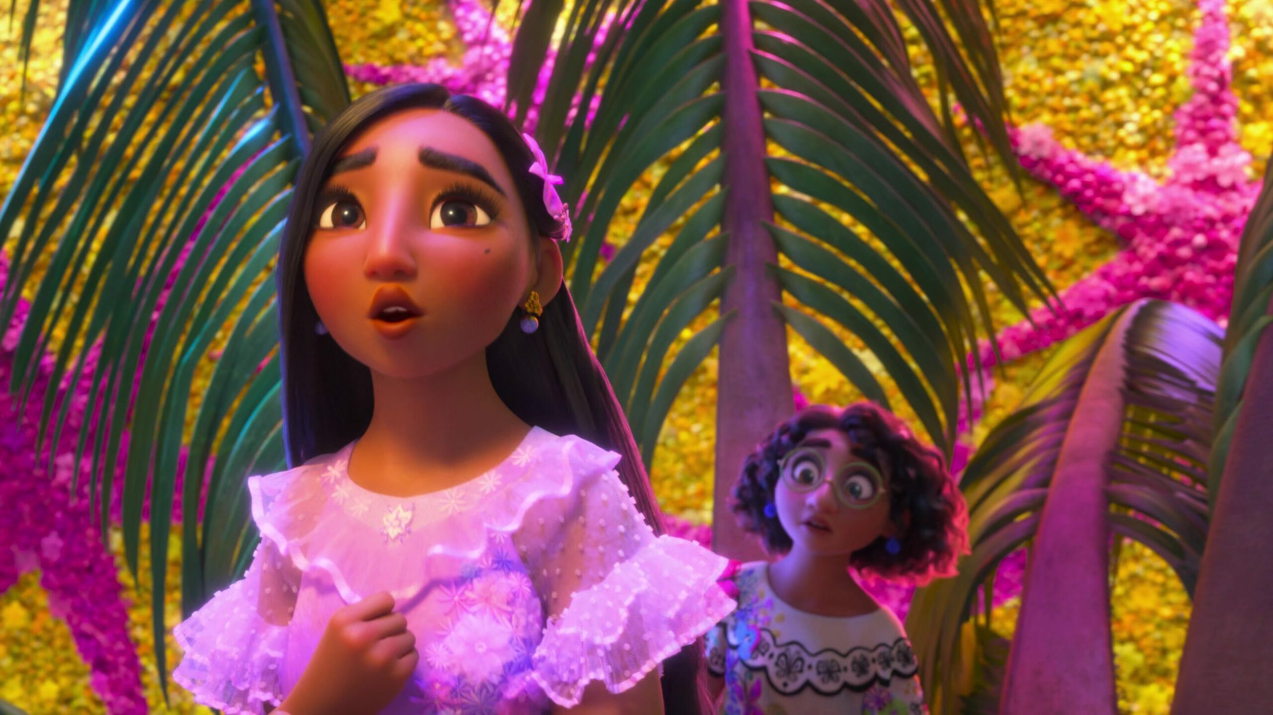 Diane Guerrero as Isabela Madrigal lets loose in Disney's Encanto