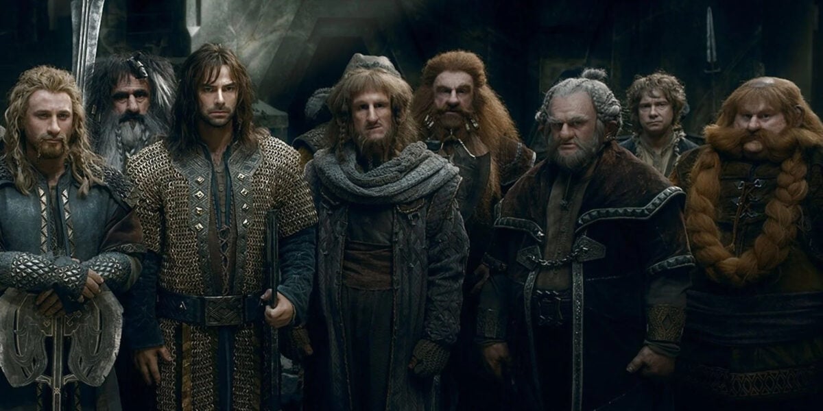Dwarfs seen in Peter Jackson's The Hobbit
