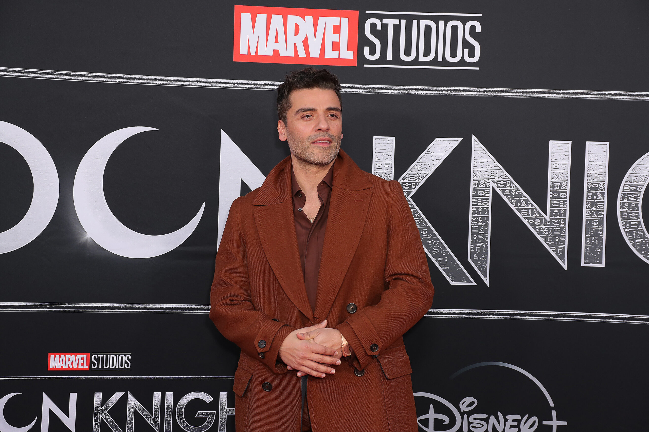 Oscar Isaac on the Moon Knight red carpet