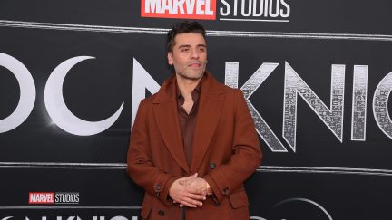 Oscar Isaac on the Moon Knight red carpet