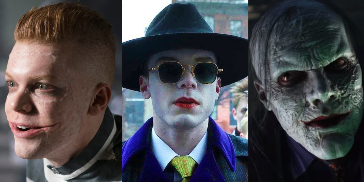 Cameron Monaghan as three different versions of Jerome/Jeremiah the twins who become various versions of the Joker in Gotham.